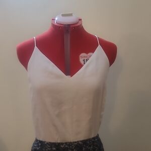 Calvin Klein Cream Sleeveless Fitted Camisole
